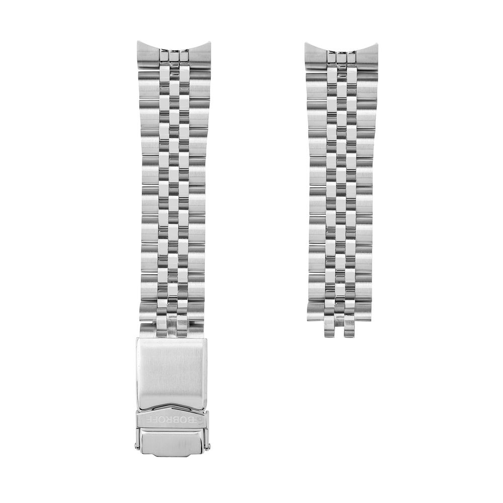 Bobroff Silver Stainless Steel Bracelet Watch