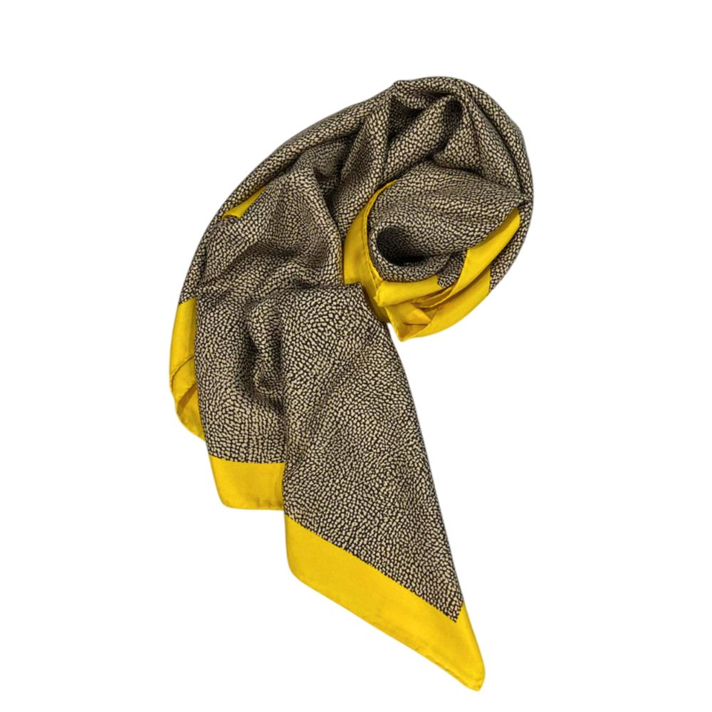 Borbonese Yellow Silk Women Scarf