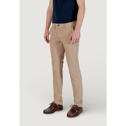 Borghese Beige Cotton Skinny Pants