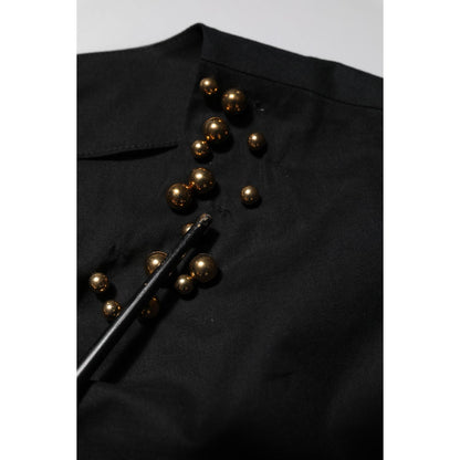 Boutique Moschino Black Cotton Sleeveless Women Tank T-shirt Boutique Moschino