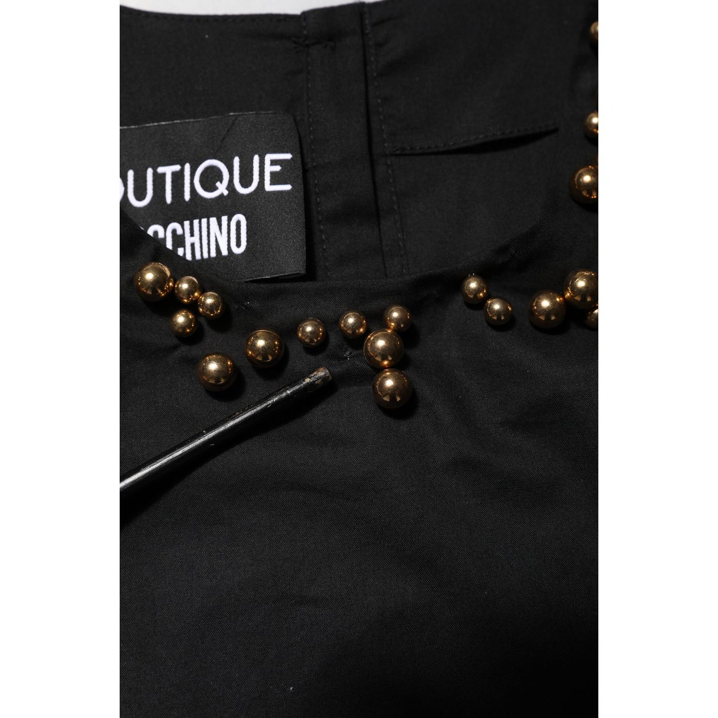 Boutique Moschino Black Cotton Sleeveless Women Tank T-shirt Boutique Moschino