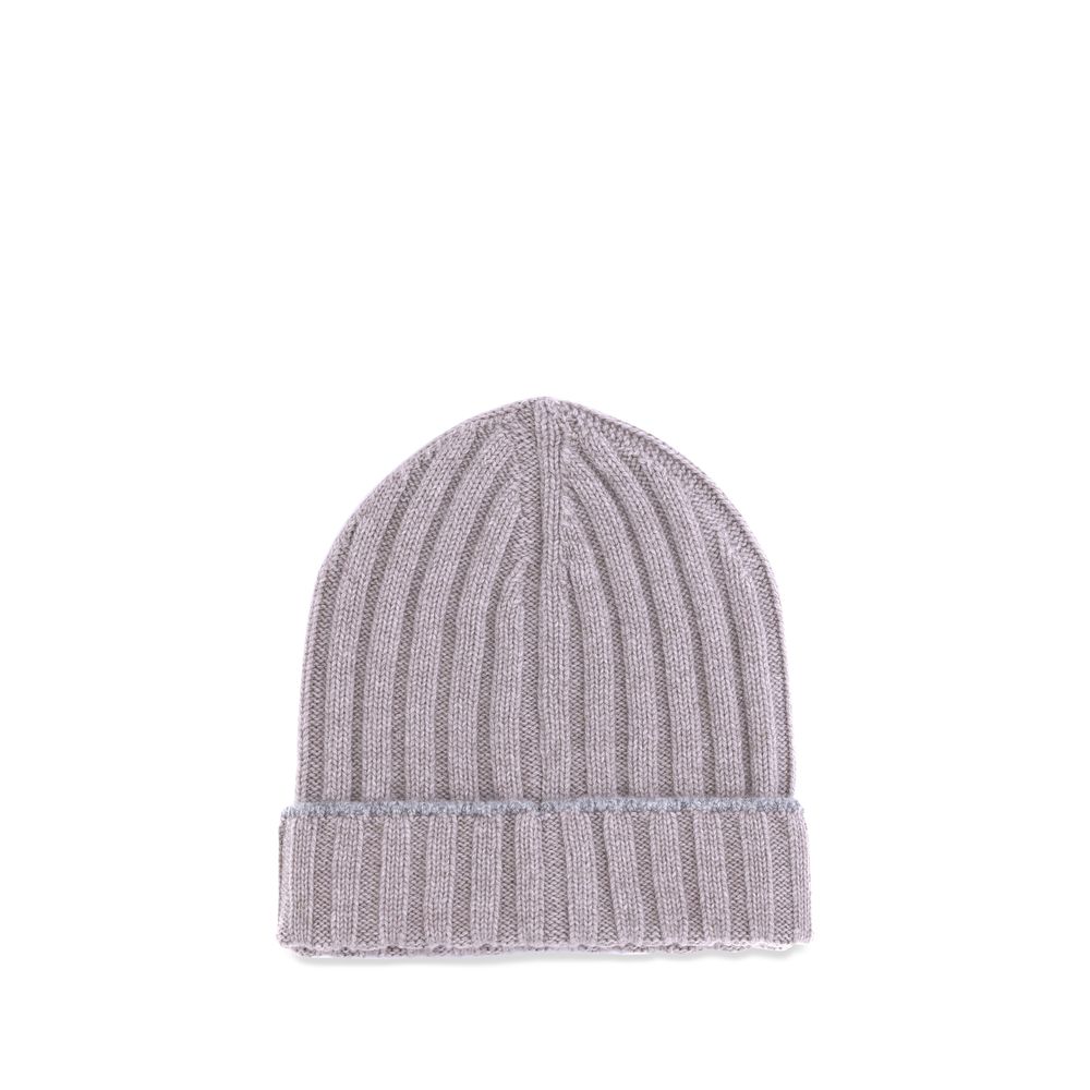 Brunello Cucinelli Beige Cashmere Beanie Brunello Cucinelli