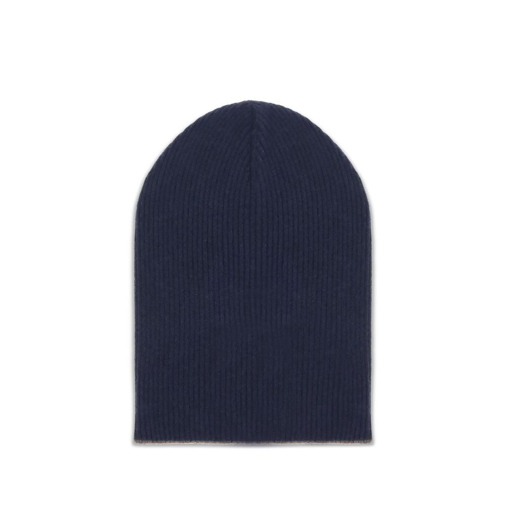 Brunello Cucinelli Black Cashmere Beanie Brunello Cucinelli