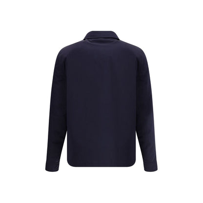 Brunello Cucinelli Blue Nylon Full-Length Jacket