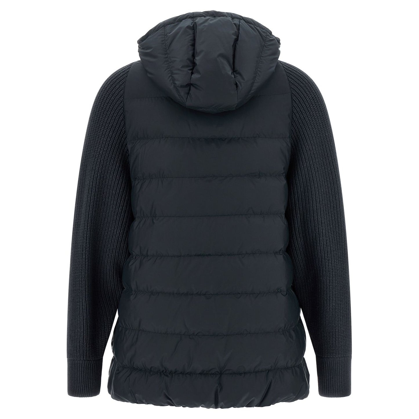 Brunello Cucinelli Blue Polyester Full-Length Jacket