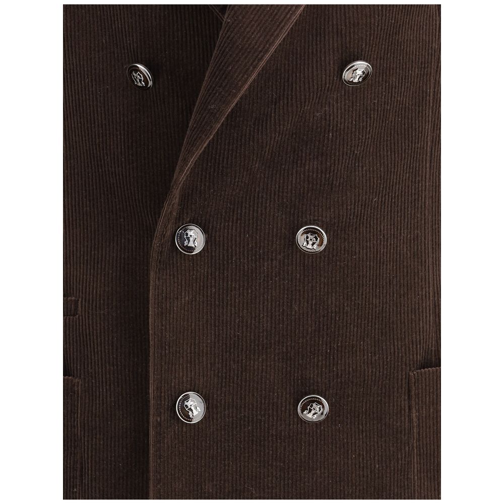 Brunello Cucinelli Brown Cotton Jackets And Coat