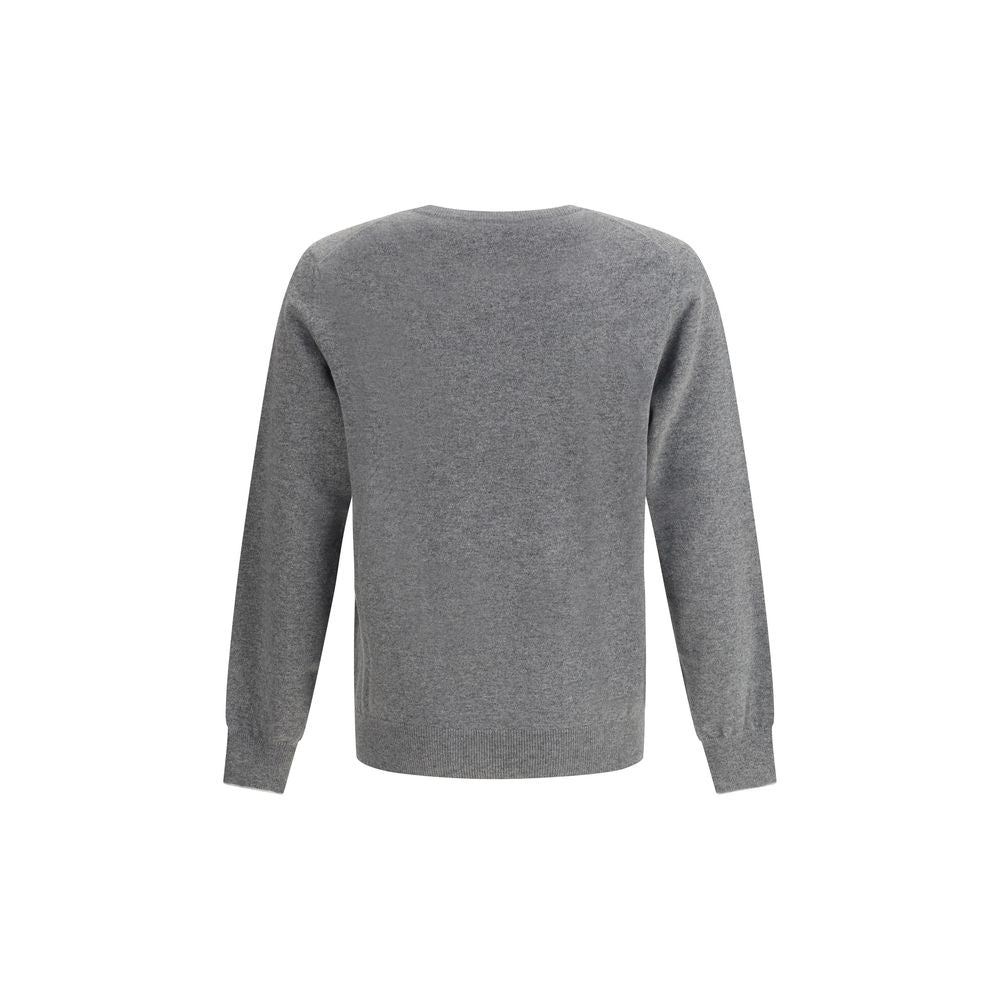 Brunello Cucinelli Gray Cashmere Cashmere Sweater Brunello Cucinelli