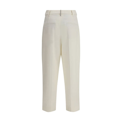 Brunello Cucinelli White Cotton Chino Pants