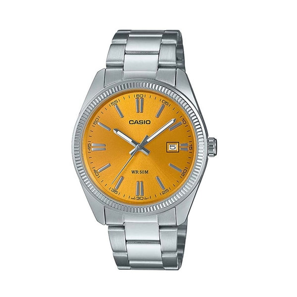 CASIO COLLECTION Mod. DATE - MUSTARD YELLOW WATCHES
