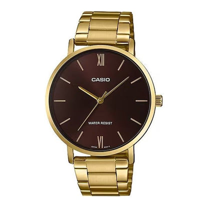 CASIO COLLECTION Mod. MINIMAL GOLD - BROWN WATCHES
