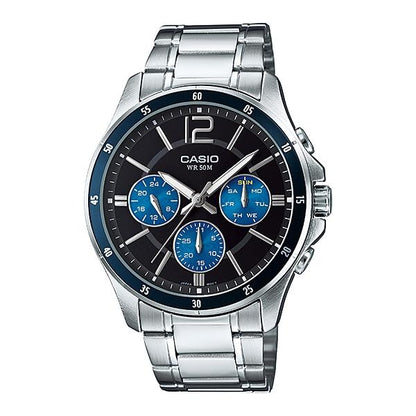CASIO COLLECTION Mod. MULTIFUNCTION CALENDAR - BLACK & BLUE WATCHES