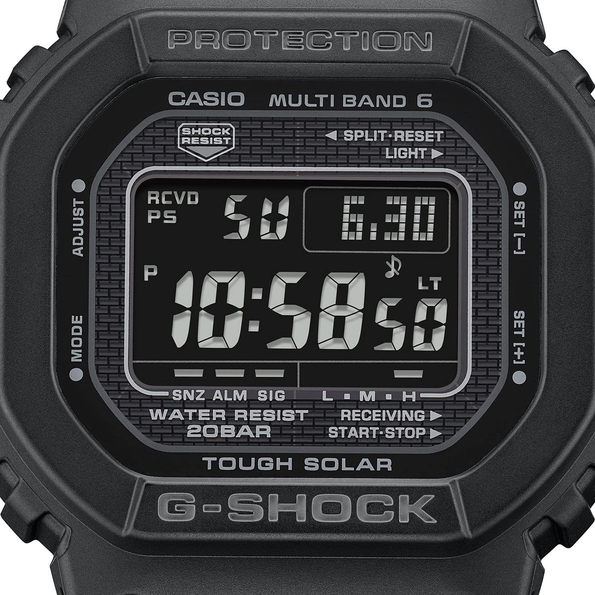 CASIO G-SHOCK Mod. THE NEW ORIGIN Multiband 6 - TOUGH SOLAR - FULL BLACK WATCHES