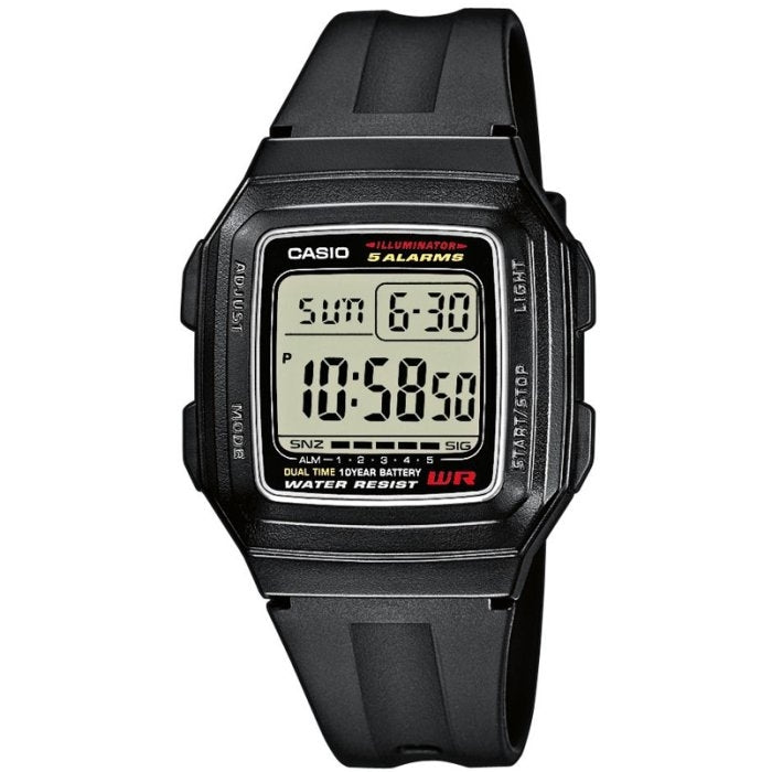 CASIO VINTAGE Mod. ILLUMINATOR 10 YEARS BATTERY - BLACK WATCHES
