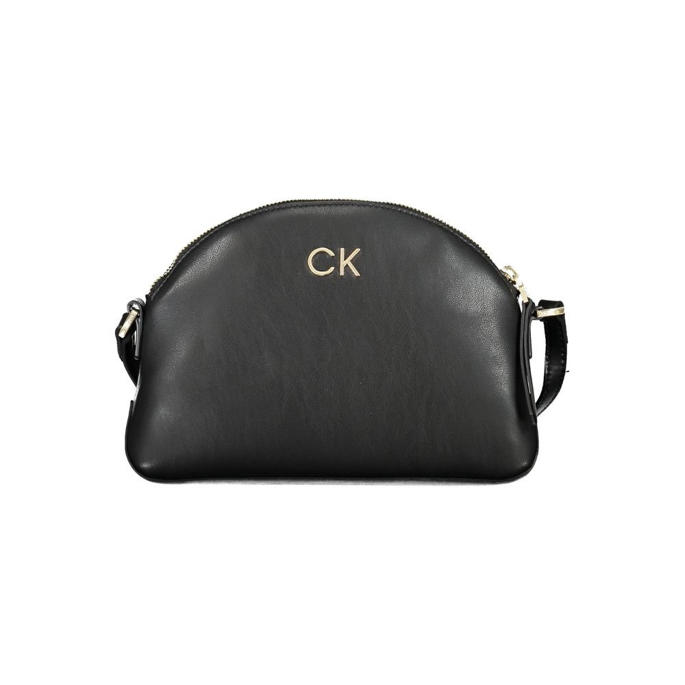 Calvin Klein Black Polyurethane Women Shoulder Bag