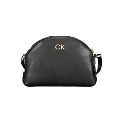 Calvin Klein Black Polyurethane Women Shoulder Bag