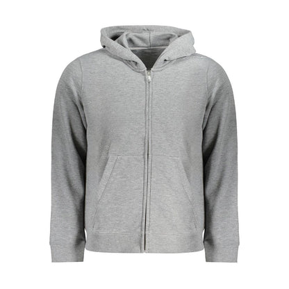 Calvin Klein Grigio Polyester Men Hoodie