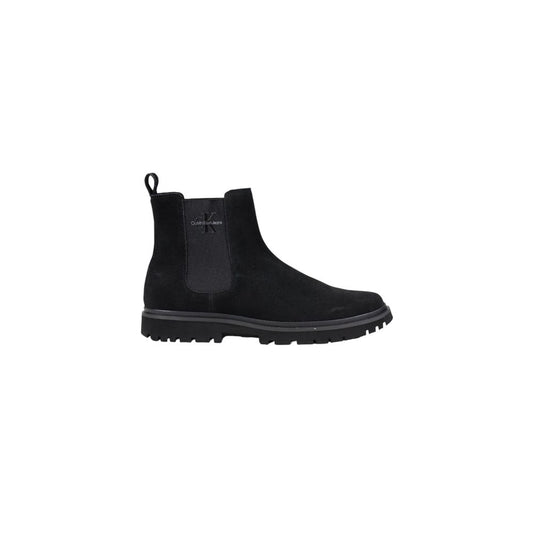 Calvin Klein Jeans Black Suede Leather Chelsea Boots Calvin Klein Jeans