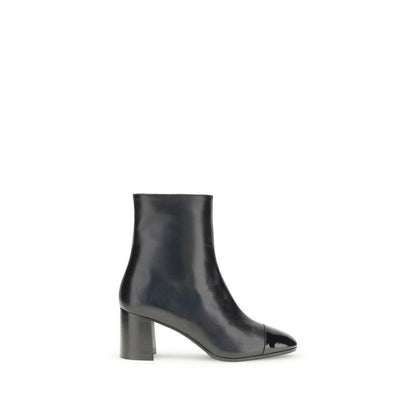 Carel Paris Black Leather Ankle Boots Carel Paris