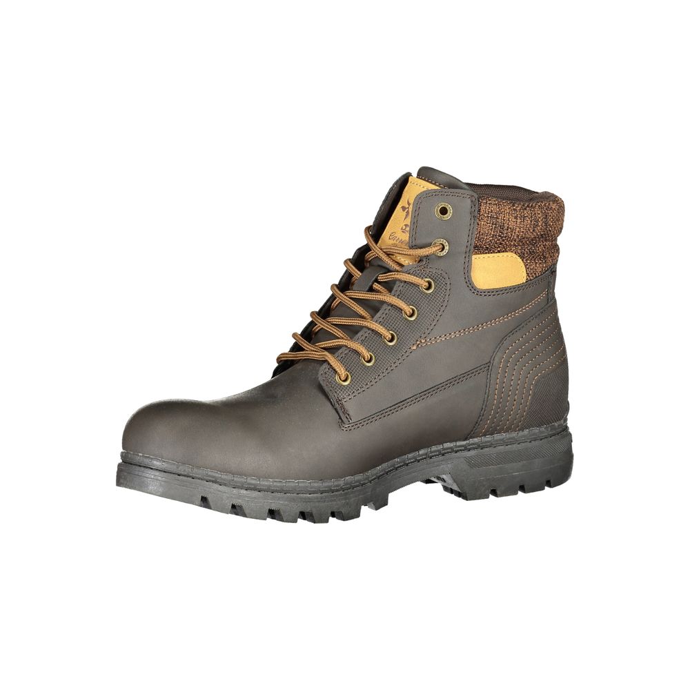 Carrera Marrone Polyurethane Mens Boot