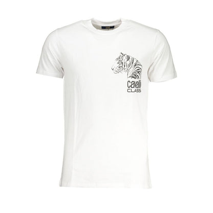 Cavalli Class Bianco Cotton Men's T-Shirt
