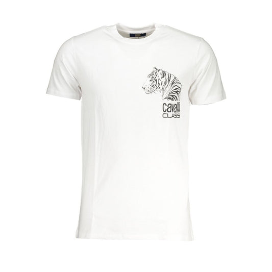 Cavalli Class Bianco Cotton Men's T-Shirt
