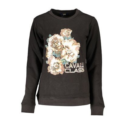 Cavalli Class Black Cotton Women Sweatshirt