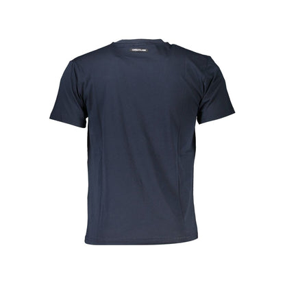 Cavalli Class Blue Cotton Men T-Shirt