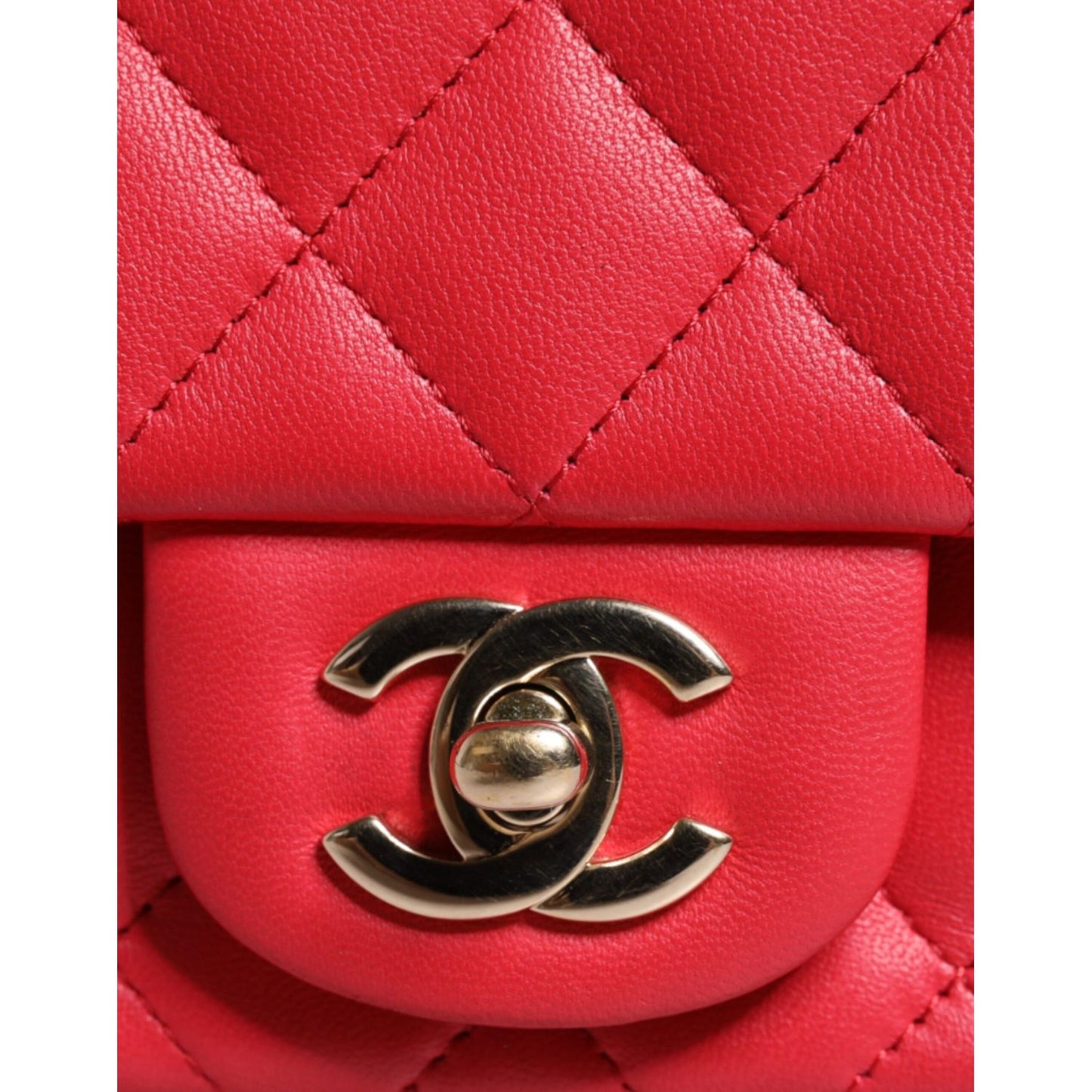 Chanel Pink Matelasse Chain Shoulder Lambskin Purse Mini