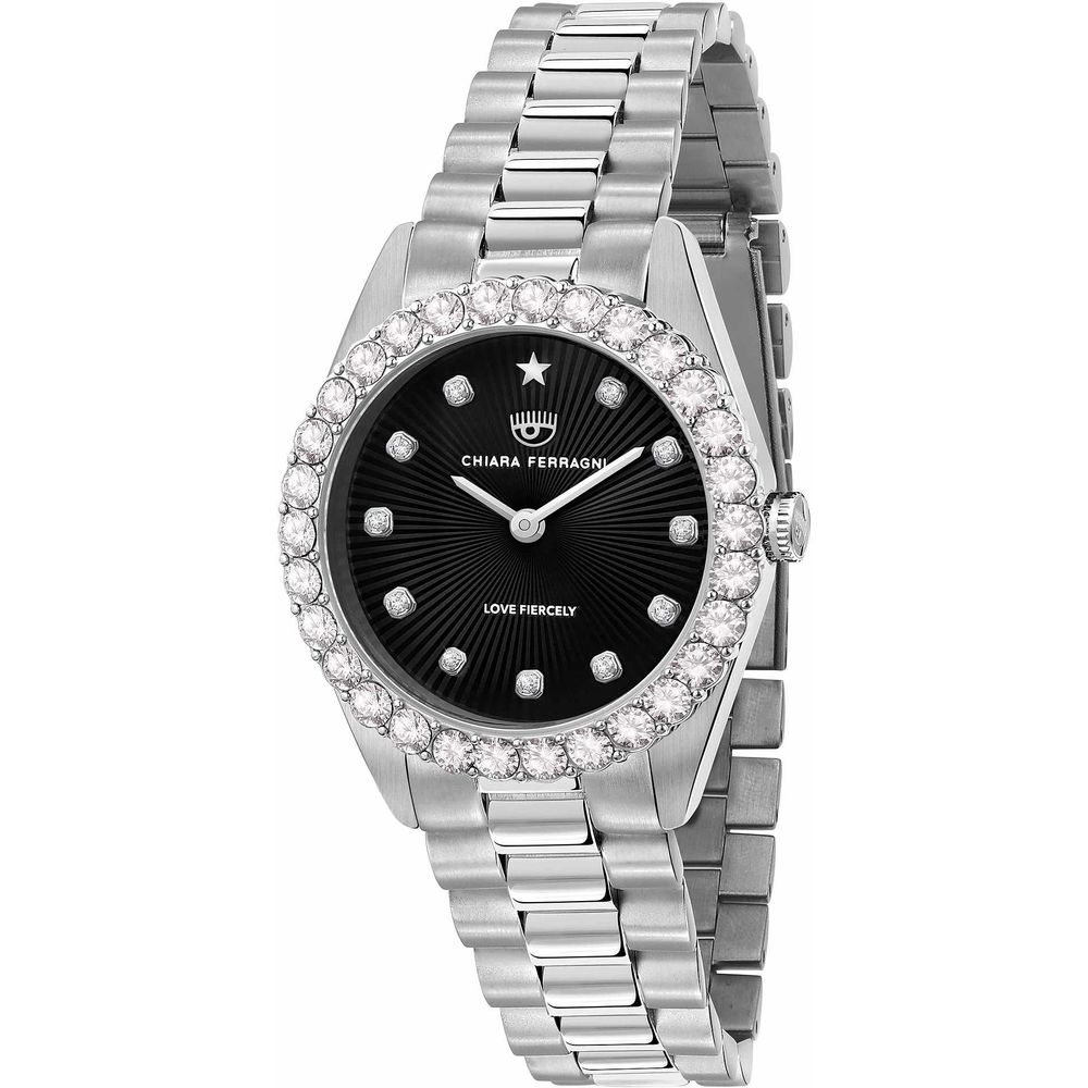 Chiara Ferragni Silver Stainless Steel Dress Watch Chiara Ferragni
