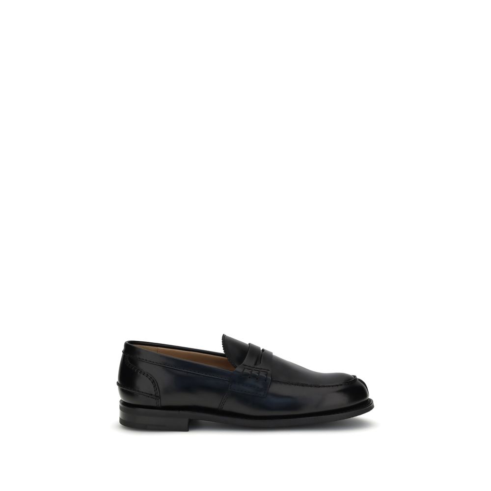 Church's Black Calf Leather Bos Taurus Slip-On Loafers Church's