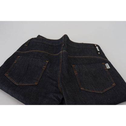 Costume National Blue Low Waist Straight Denim Pants Jeans Costume National