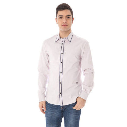Costume National Rosa Cotton Men Shirt Costume National