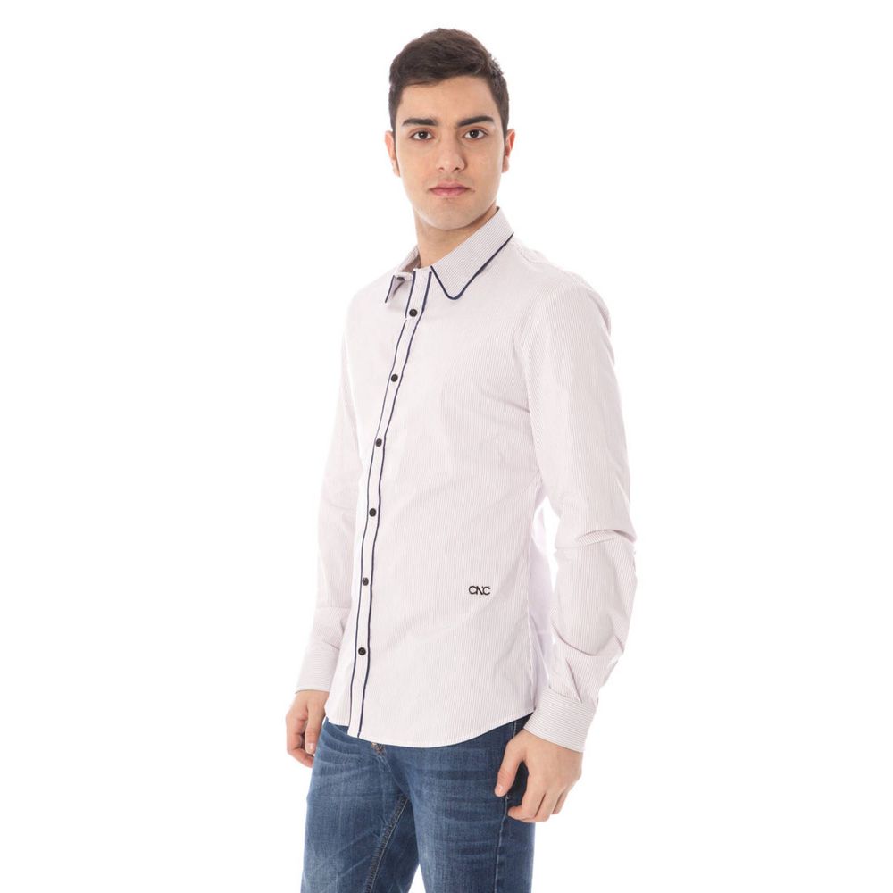 Costume National Rosa Cotton Men Shirt Costume National