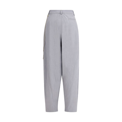 Darkpark Gray Polyester Casual Pants Darkpark