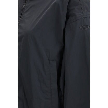 Diesel Black Polyamide Shell Jacket 1728,72470364320,Black,Clothing,Diesel,IT38 | S,IT40 | M,IT42 | L,Jackets & Coats - Clothing,New with tags,Shell Jackets - Jackets & Coats - Clothing,Women