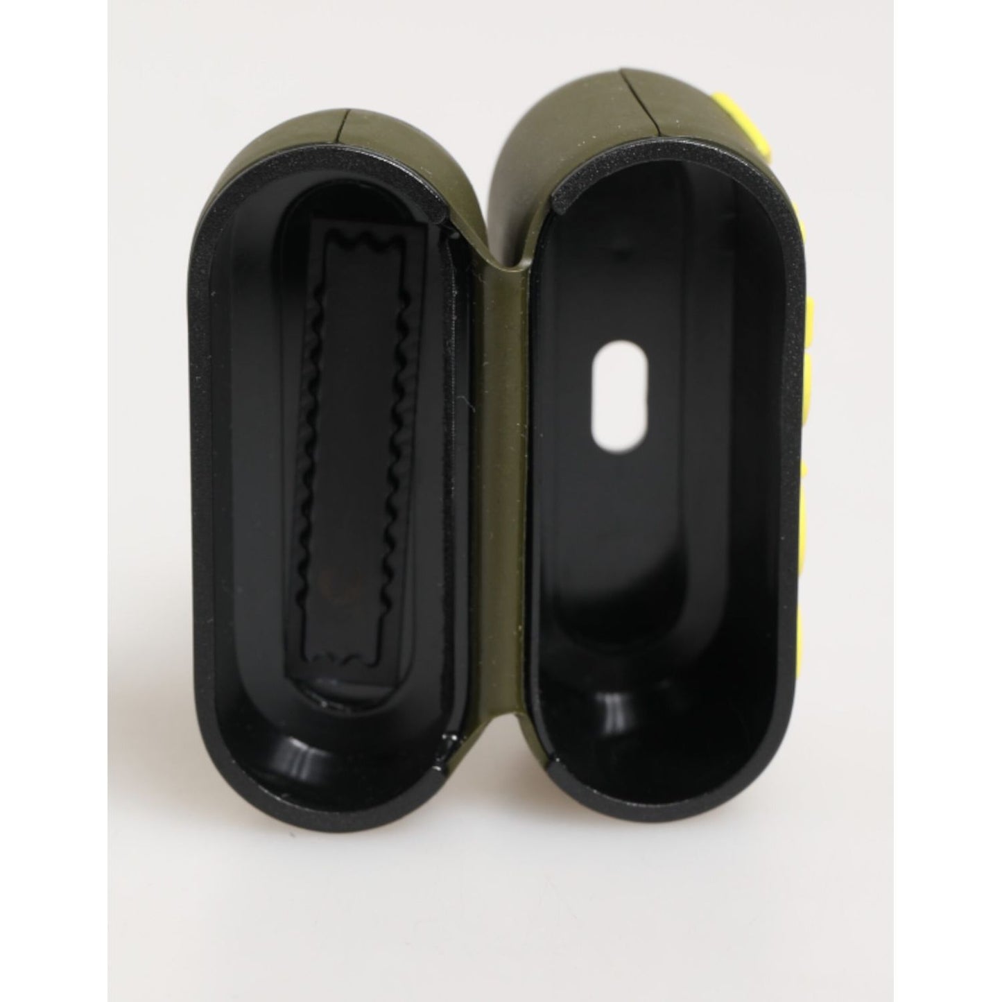 Dolce & Gabbana Army Green Rubber Logo Embossed Accessory Airpods Case