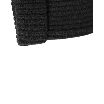 Dolce & Gabbana Black Cashmere Knitted Beanie Men Capello Hat Dolce & Gabbana