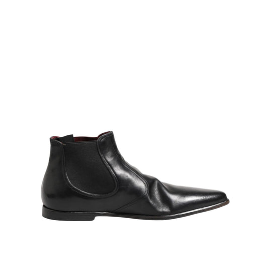 Dolce & Gabbana Black Chelsea Slip On Men Ankle Boots Shoes Dolce & Gabbana