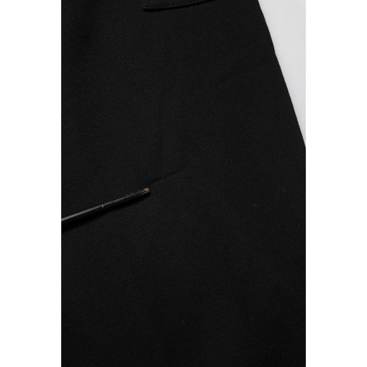 Dolce & Gabbana Black Cotton Blend Cargo Joggers Drawstring Pants