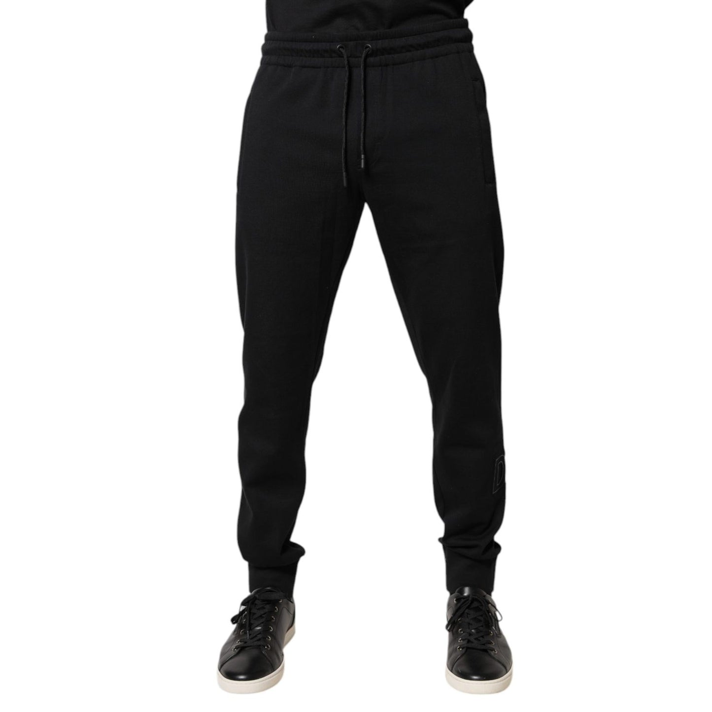 Dolce & Gabbana Black Cotton Jogger Jogging Pants