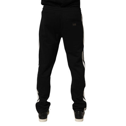 Dolce & Gabbana Black Cotton Jogger Sweatpants Trouser Pants