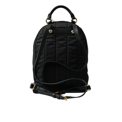 Dolce & Gabbana Black #DGFAMILY Embellished Backpack VULCANO Bag