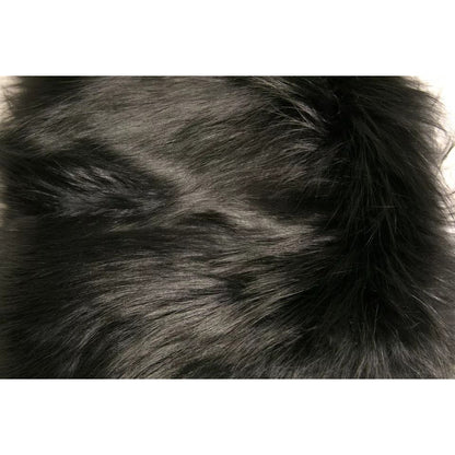 Dolce & Gabbana Black Fur Shoulder Collar Wrap Shawl Scarf