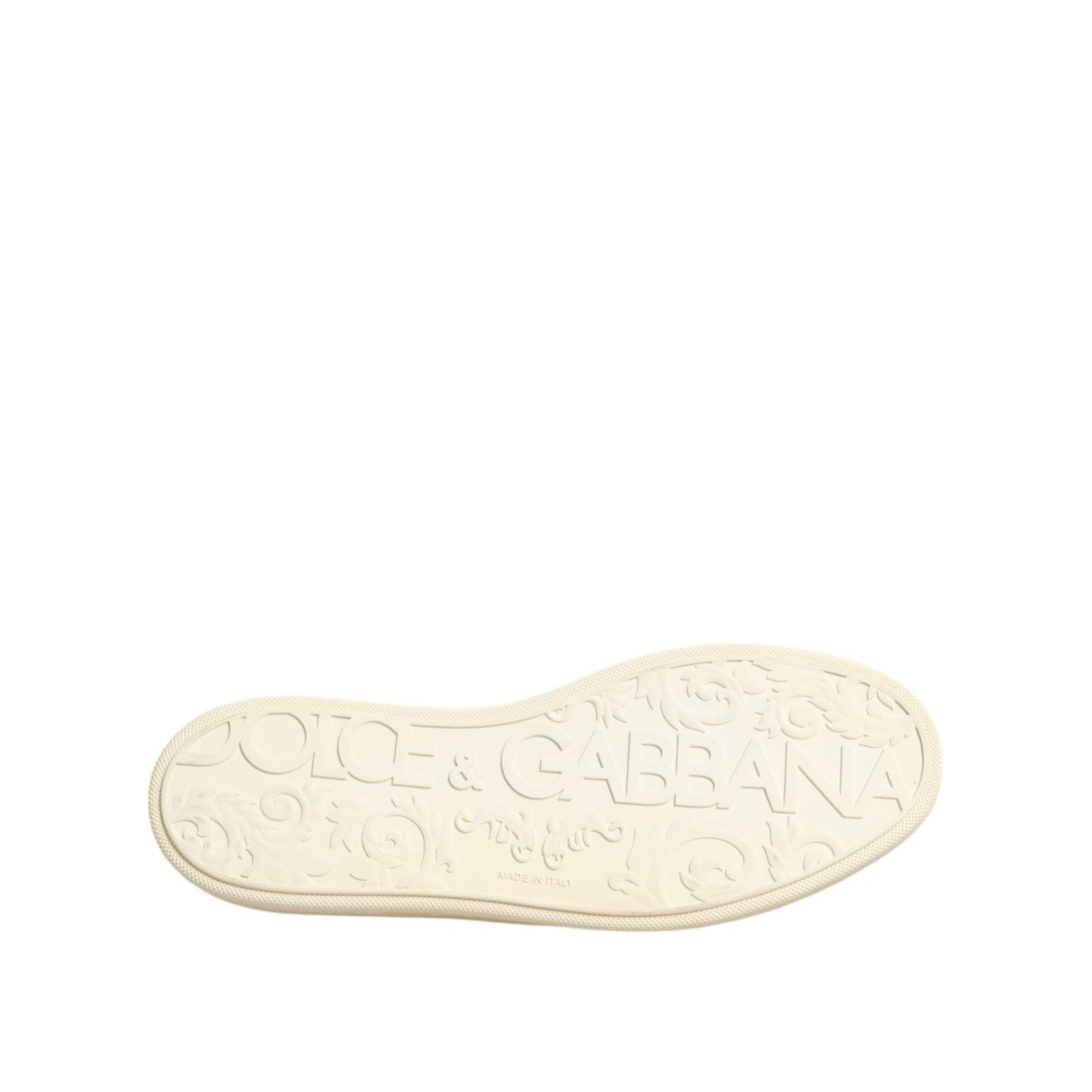 Dolce & Gabbana Black Leather Bee Crown Low Top Sneakers Shoes