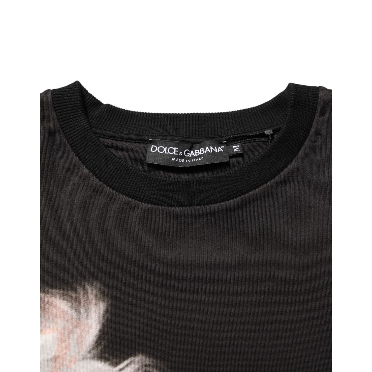 Dolce & Gabbana Black Marilyn Monroe Cotton Crew Neck T-shirt