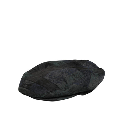 Dolce & Gabbana Black Polyester Newsboy Men Cloth Capello Hat Dolce & Gabbana