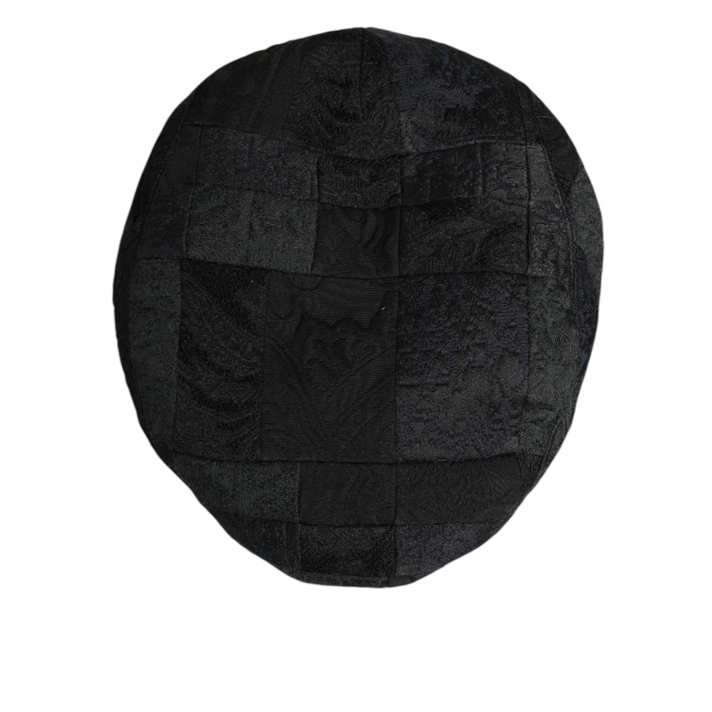 Dolce & Gabbana Black Polyester Newsboy Men Cloth Capello Hat Dolce & Gabbana