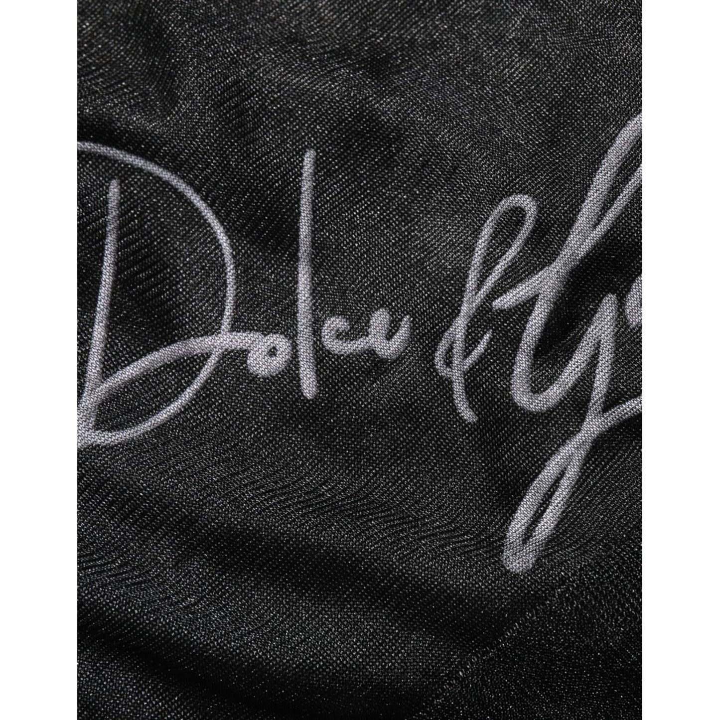 Dolce & Gabbana Black Polyester Pullover Sweatshirt Sweater