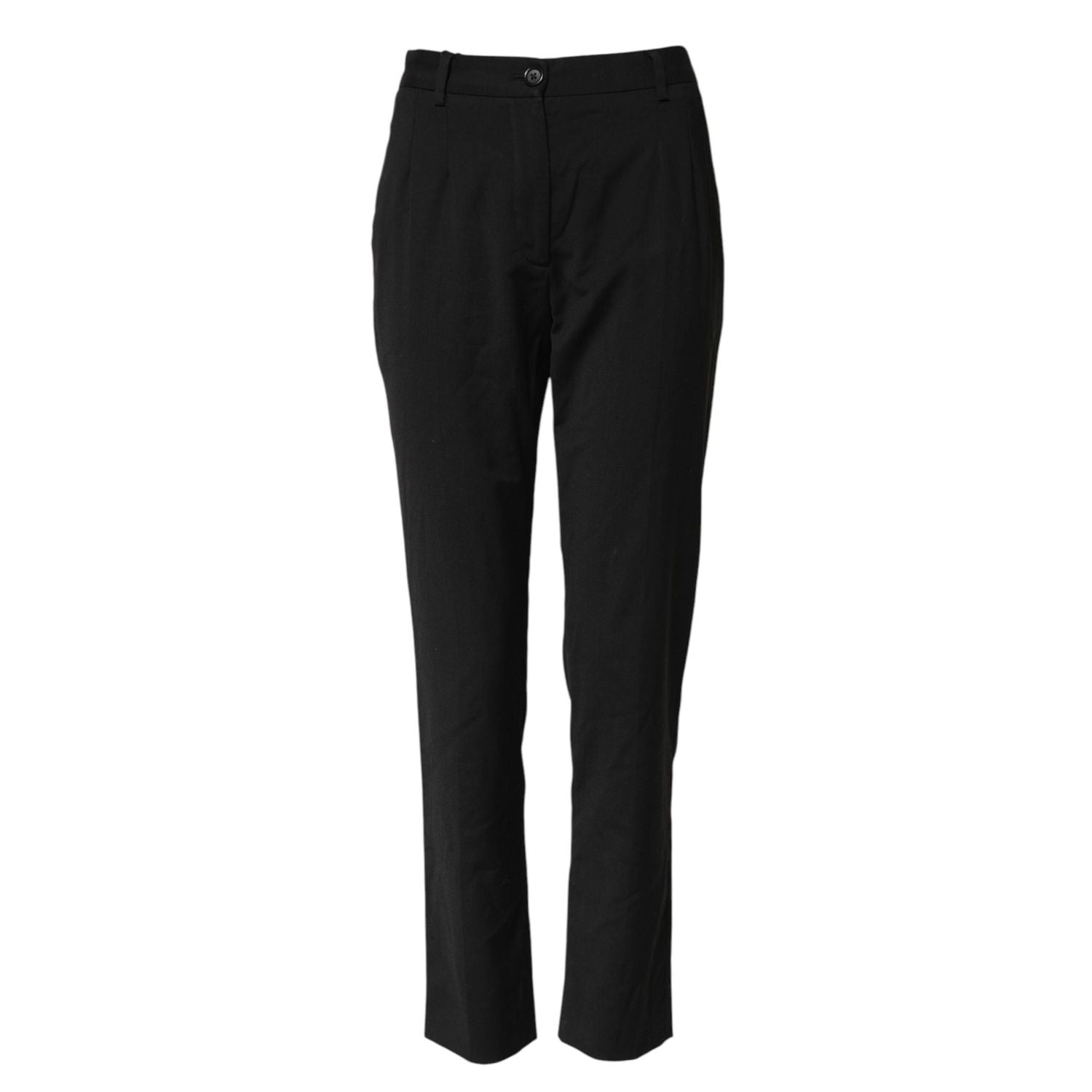 Dolce & Gabbana Black STAFF High Waist Tapered Pants