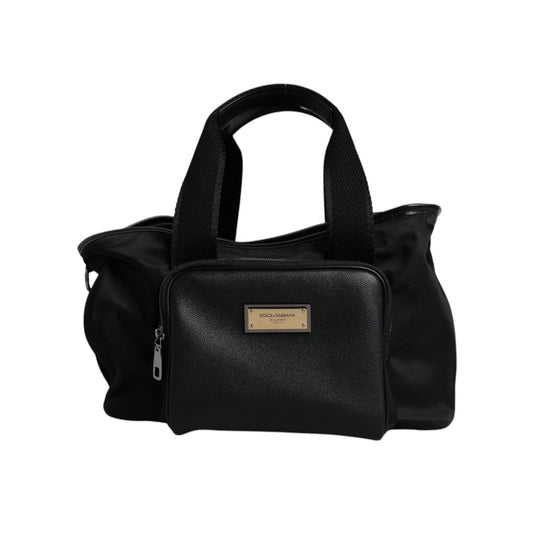 Dolce & Gabbana Black Shoulder Strap Pet Carry Logo Plaque Bag Dolce & Gabbana
